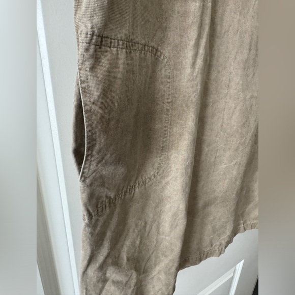 Anne Willi Paris Khaki Color V Neck Shift Silhouette Dress Size 2 - Picture 5 of 15